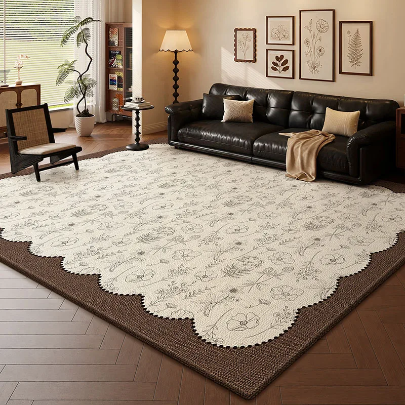 Vintage Soft Fluffy Carpet Minimalist Lazy Tatami Custom Large Aesthetic Rugs Cute Living Room Dywan Do Salonu Home Supplies