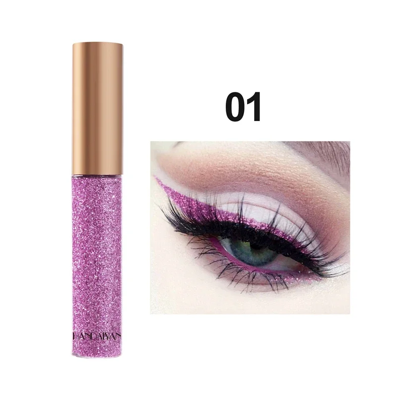 Glitter Liquid Eyeliner Diamond Eyeshadow Makeup Waterproof 10 Colors Shiny Sequins Eye Shadow Stick Beauty Cosmetics