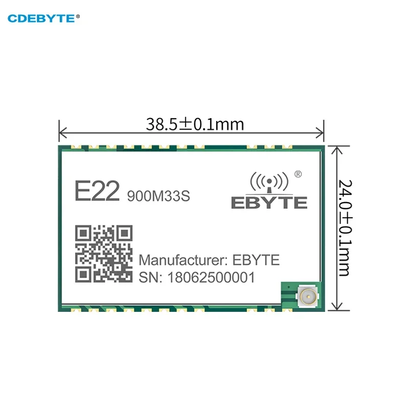 SX1262 LoRa Spread Spectrum Wireless Module 868/915MHz 32M High Precision TCXO E22-900M33S SPI 33dBm IPEX/Stamp Hole 16KM