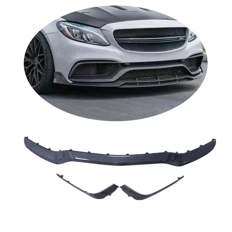

Carbon Fiber Bumper Front Lip for Benz W205 Coupe 2015-2021