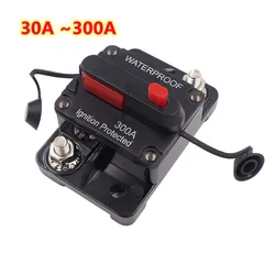 30A - 300A Auto yacht RV Circuit Breaker Fuse Reset 12-48V automatic recoverable circuit breaker fuse holder circuit protector