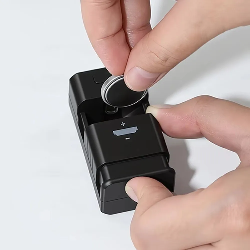 Universal Coin Cell Charger Type-C Charging LED Indicator Rechargeable Battery Charger Compact Button Battery Charger