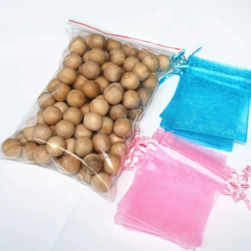 50pcs Cedar Camphor Balls, Wardrobe Deodorizing, Mildew-Proofing and Insect-Proofing, A Natural Moth Balls, Deodorant Balls