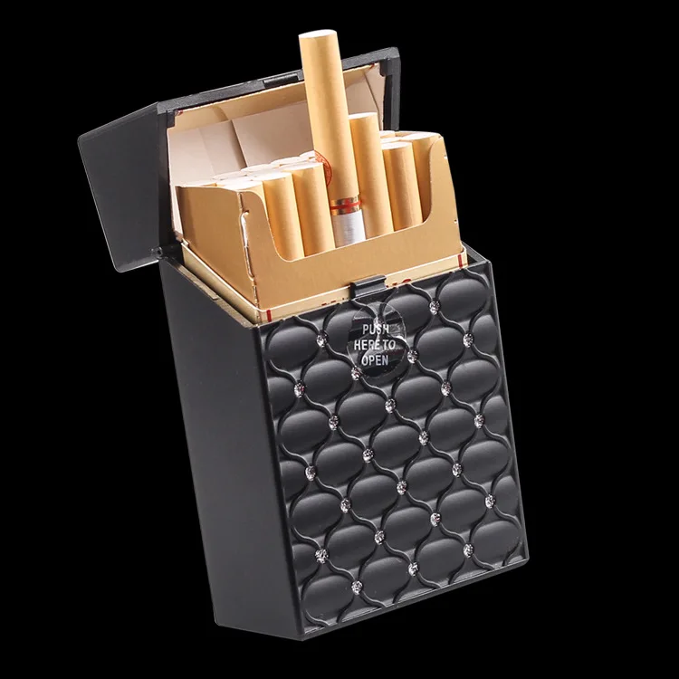 Plastic Cigarette Box for About 20 Cigarettes Thick/Thin Portable Moisture-proof Pressure Resistant Smoke Coarse Storage Case