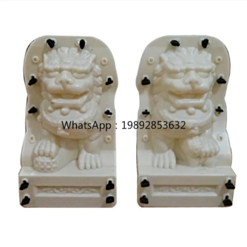 European Style Cement Lion Mold Villa Balcony Decoration Entrance Male and Female Stone Lion Template Front Door Large Lion Mold