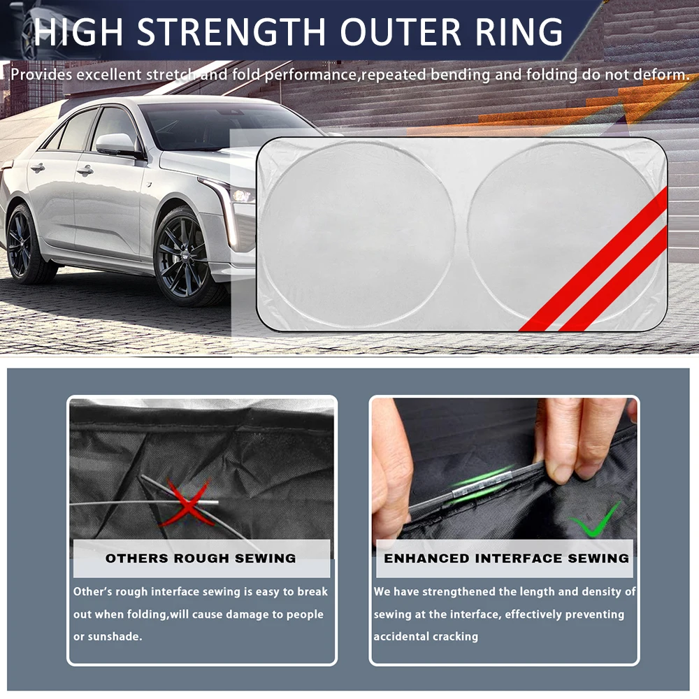 Car Front Windshield Sunshade Cover Car Accessories for Dodge Charger Challenger RAM Journey Caliber Avenger Caravan Durango