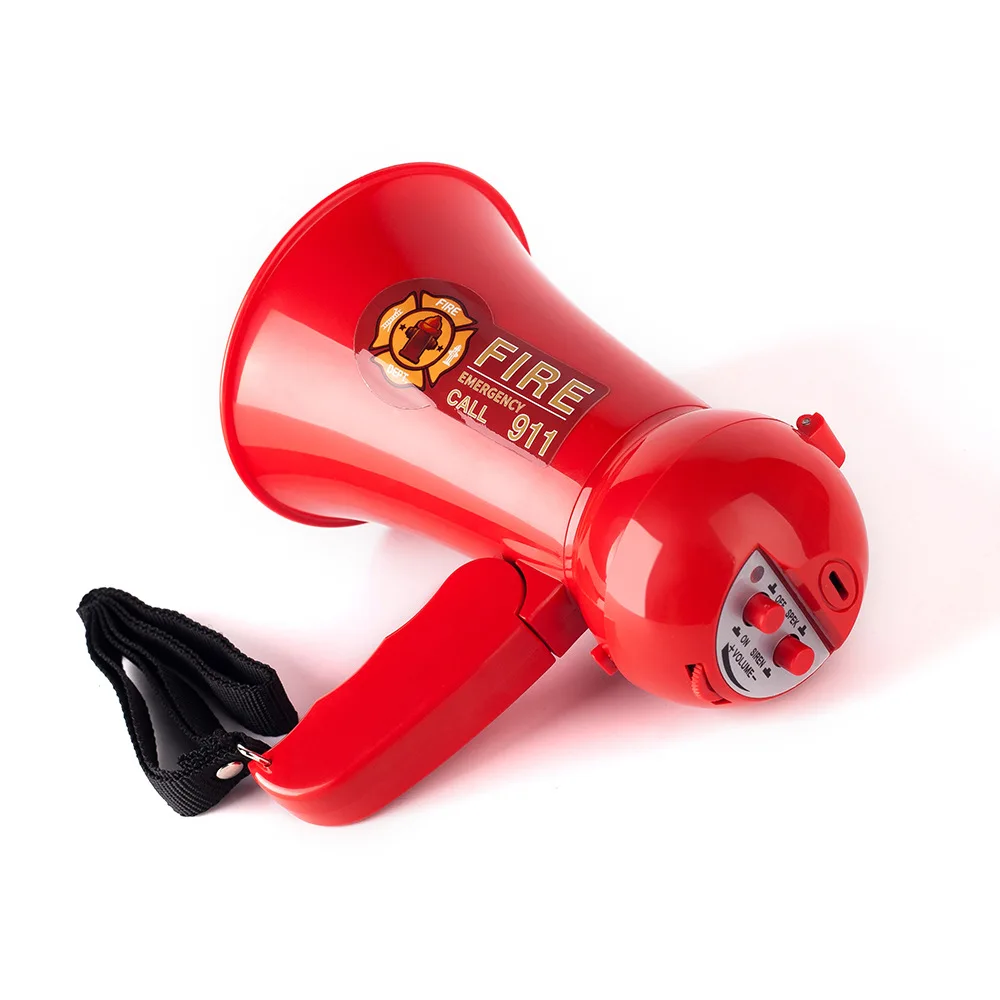 Mini Speaker Firefighter Toy Small Horn Foldable Megaphone Fan Shouting Horn