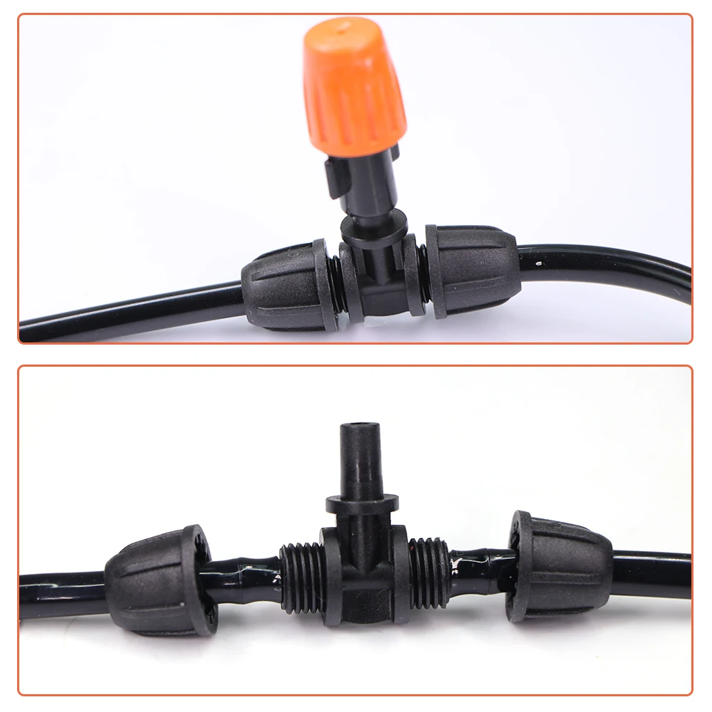 حديقة 4/7 مللي متر موصل الخرطوم مع غطاء القفل منع الانزلاق 1/4 "PVC سقي أنبوب تمديد إصلاح المناسب لنظام الري بالتنقيط