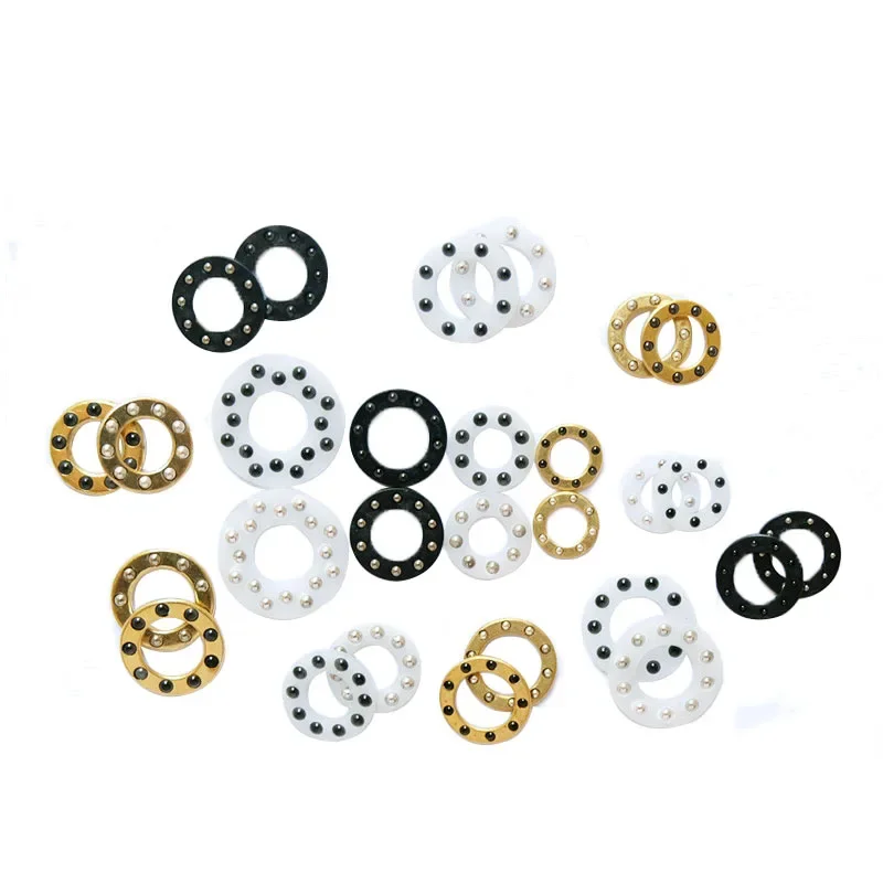 10pcs/lot 9.7x5.2x1.588mm Folding knife Bearing Accessories Ceramic Ball Bearings Flat Rubber Plastic Cages