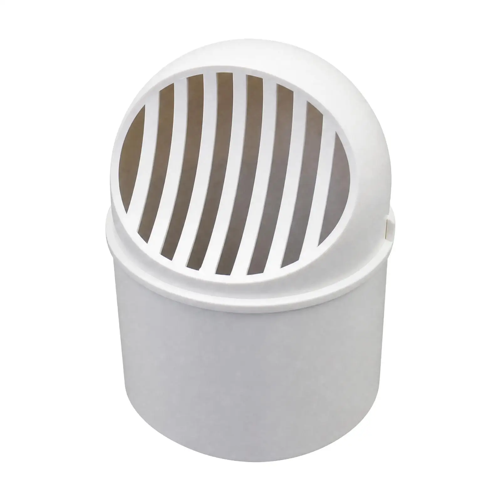 White Plastic Wall Air Vent Exhaust Cover Round Through Wall Outlet for Renovation Replacement
