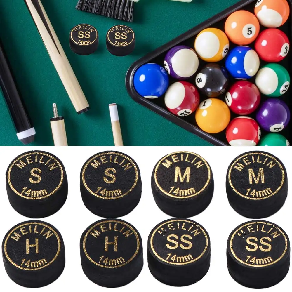 

Leather Snooker Cue Tip Professional Replacement Billiard Heads Tips SS/S/M/H Multi Layers Pigskin Stick Tips