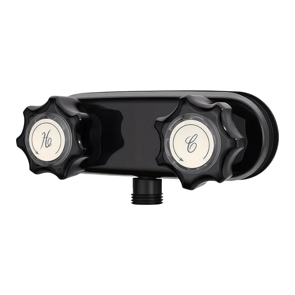 RV Shower Faucet for Motorhome Trailer and Boat Use with Manual Diverter and Knob Water Temperature and Flow  RV