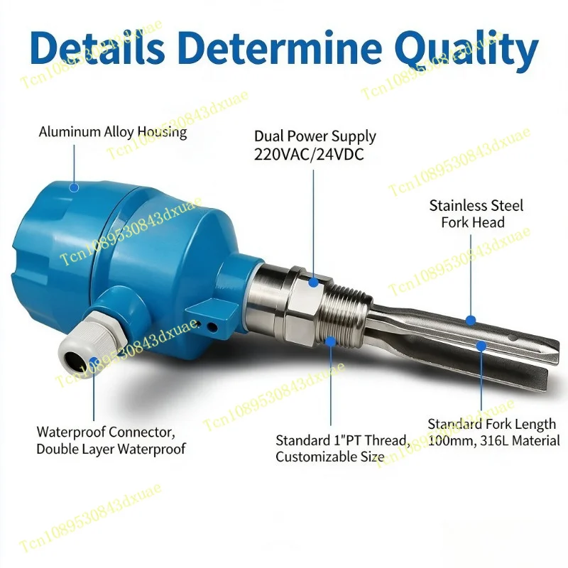 Tuning Fork Level Switch Tuning Fork Level Sensor Explosion-Proof Liquid Level Sensor For Liquid & Solid