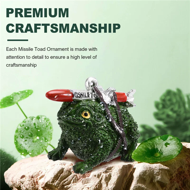

Holiday Decorations, Painted Missile Toads Prank Gifts Fun Holiday Decorations For Any Occasion-B91B