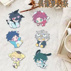 Ensemble Stars Narukami Arashi Fushimi Yuzuru Anime Lapel Pins for Backpacks Badges Brooches Clothes Jewelry Accessories Gift