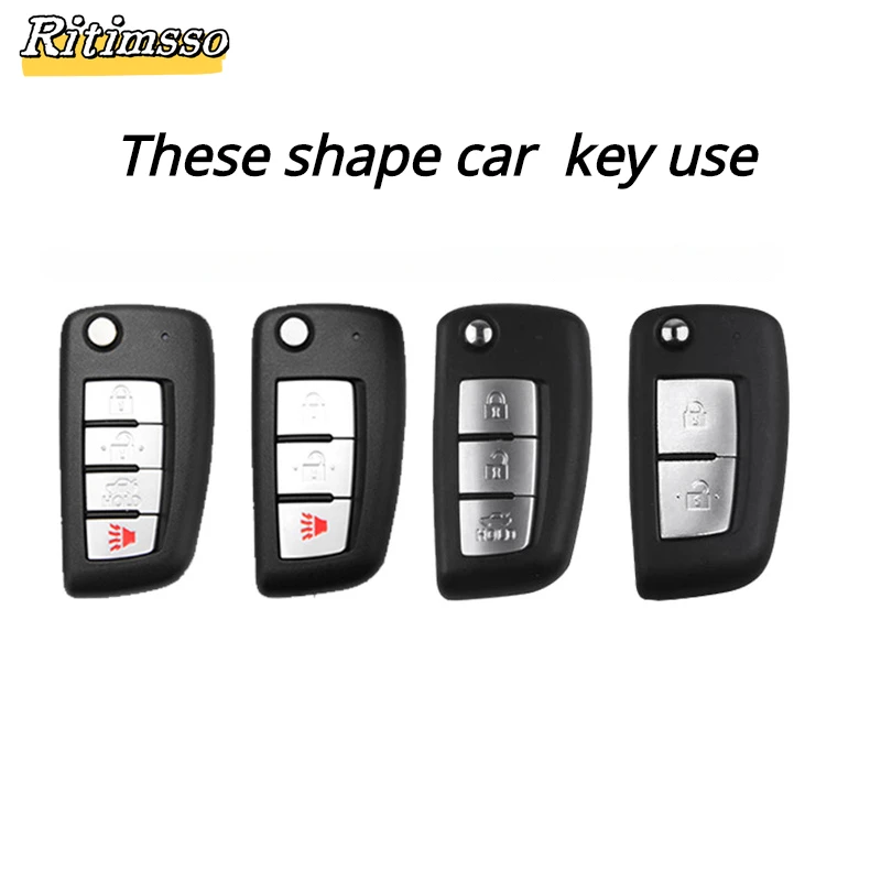 Alloy Car Key Cover Case For Nissan Qashqai J11 X-trail Trail Murano MAXIMA ALTIMA Juke Micra Tiida Pulsar 2014-2018 Accessories