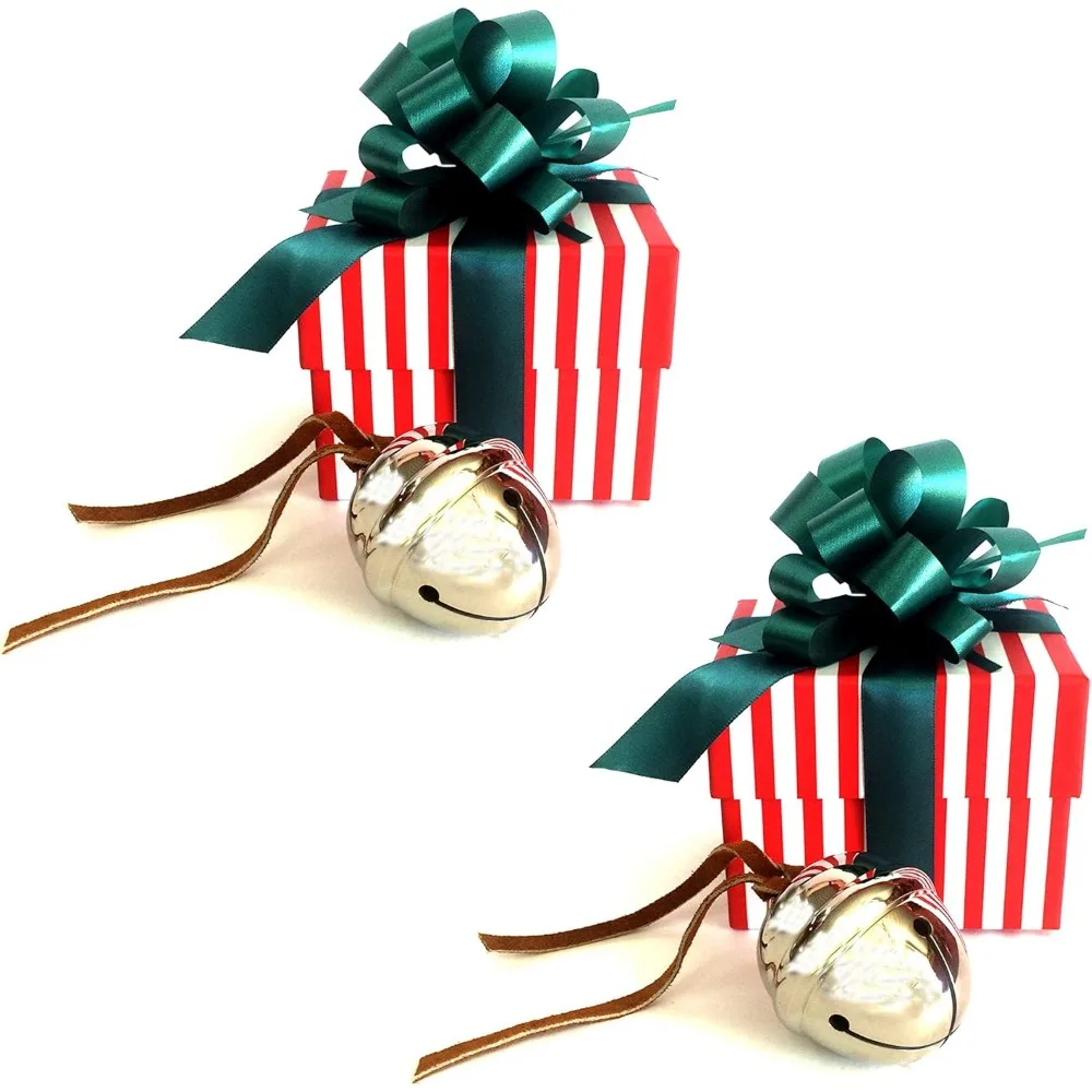 Christmas decoration sleigh bell gift set hanging on the Christmas tree