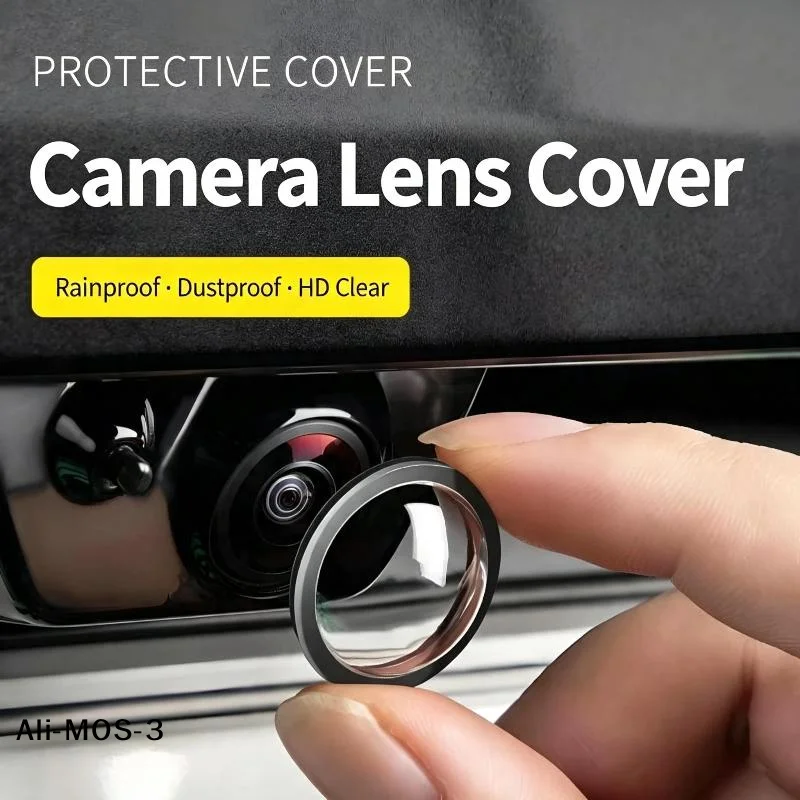 【S】2/4PCS Universal 360 Panoramic Reversing Camera Protect Cover Scratch Resistant Waterproof Dustproof