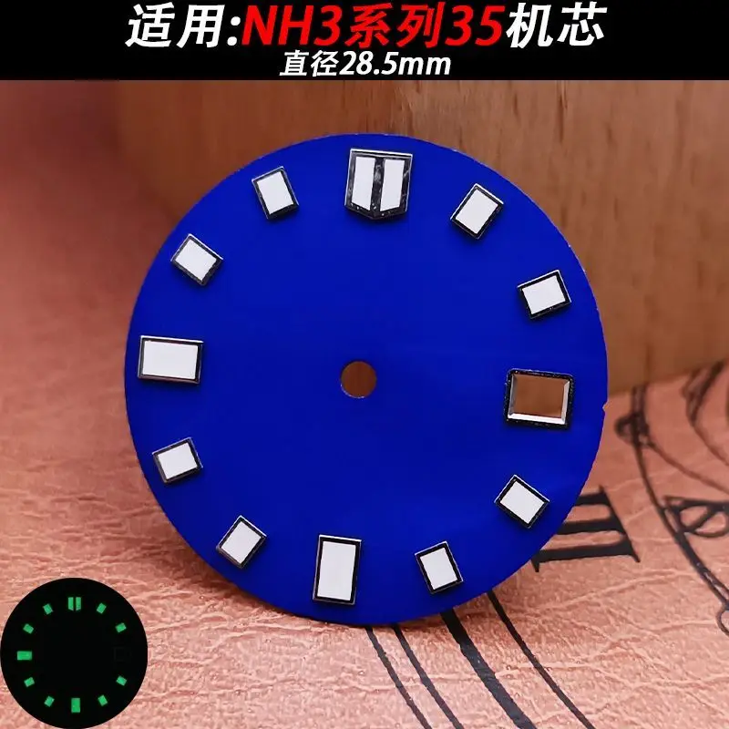 Watch Dial Accessories Luminous Date Mount 28.5mm for NH3 Series 35 Caliber Watch Replacement
