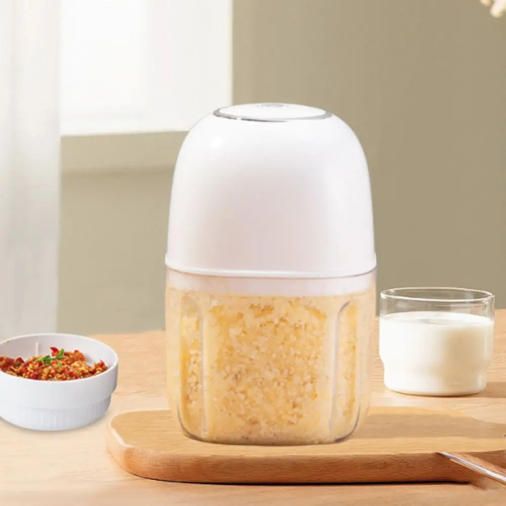 Rechargeable Electric Meat Grinder Transparent 350 ML Kitchen Garlic Masher Efficient Wireless Food Processor Onion