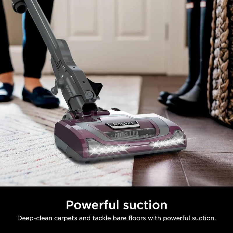 Shark HV322 Rocket Deluxe Pro Corded Stick Vacuum with LED Headlights, XL Dust Cup,for Pet Hair Pickup,Converts to a Hand Vacuum