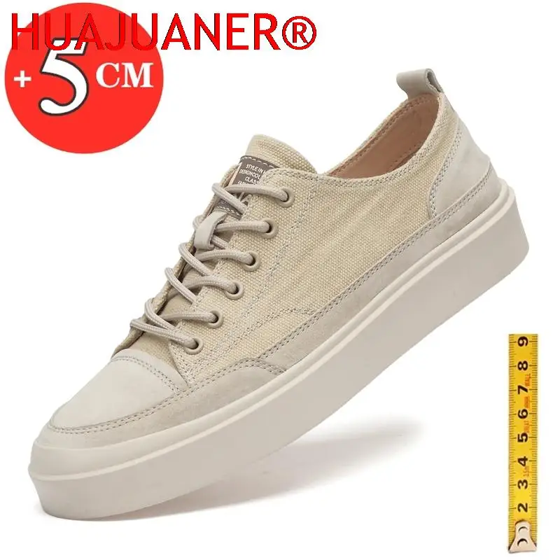 

Men Elevator Casual Shoes Height Increase Shoes Men Loafers Flat/5cm Moccasins Designer Style Walking Shoes Comfortable Sneakers