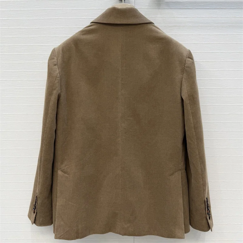 Picture 3: Women's jacket New single breasted slim fit women's coat for autumn 2026 pure cotton corduroy women's suit jacket y2k outerwear