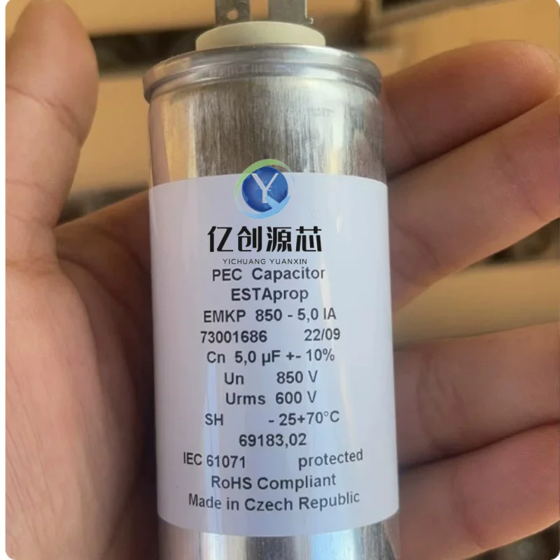 Original 850-5.0-ia 850vac 5uf film capacitor, brand new in stock