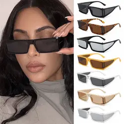 Small Rectangle Sunglasses New Women Sunglasses Retro Punk Motorcycle Sun Glasses UV400 Shades Outdoor Eyewear Driving Goggles