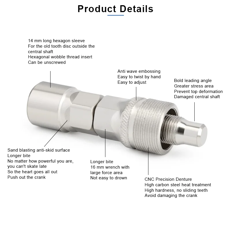 Bicycle Crank Extractor Removal MTB Bike Bottom Bracket Axis Remover Wheel Puller Bolts Cycling Crankset Pedals Repair Tools - Image 2