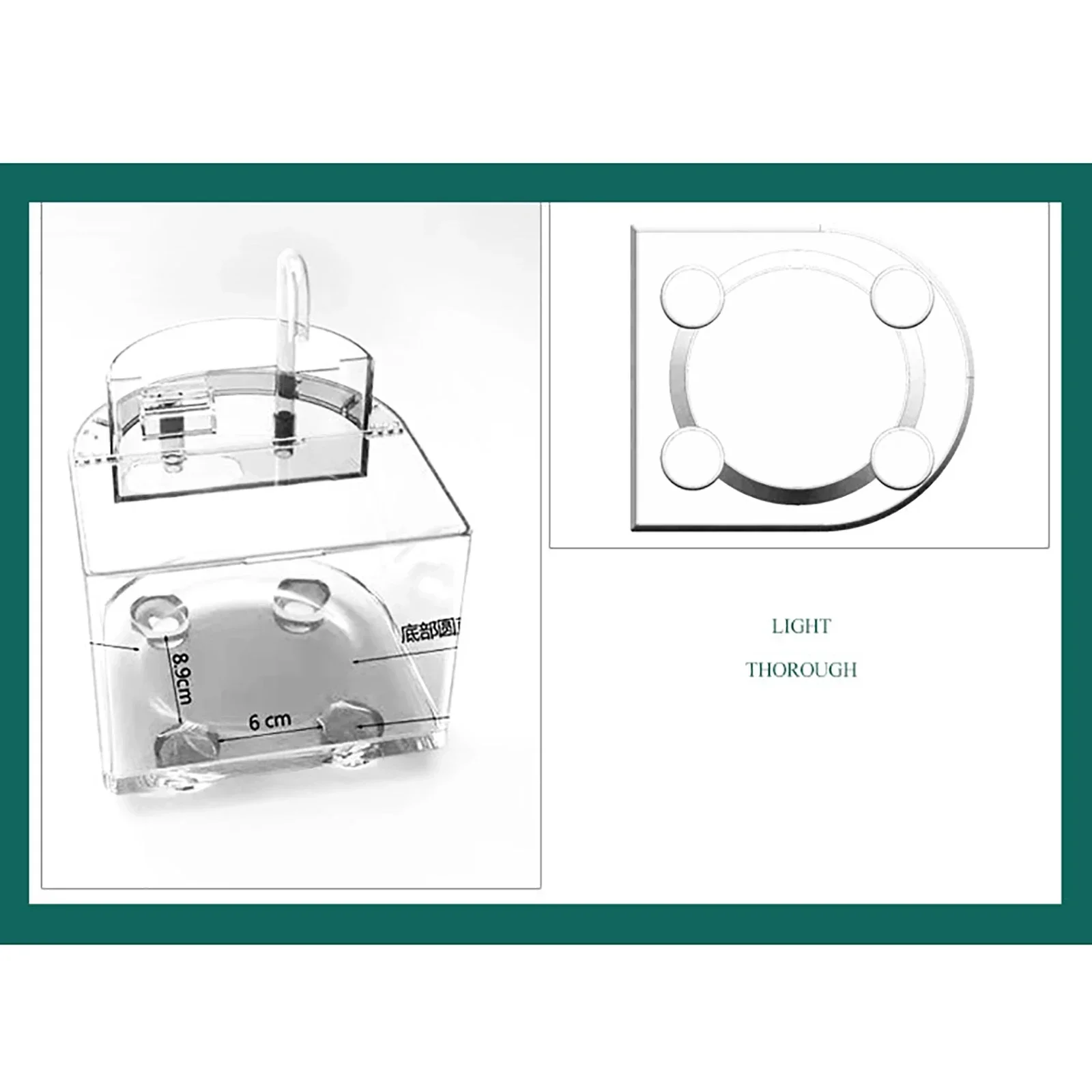 Akuarium Akrilik Mini Transparan Penjaga Ikan Mangkuk Ikan Desktop Portabel Tangki Ikan Cupang Ikan Tropis Pompa Tenang Filter Katun