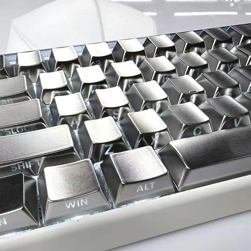

Новые кейкапы Wooting 60 и MageGee ACE68, профиль Cherry, серебристые, с боковой печатью, с подсветкой, на заказ, для механической клавиатуры