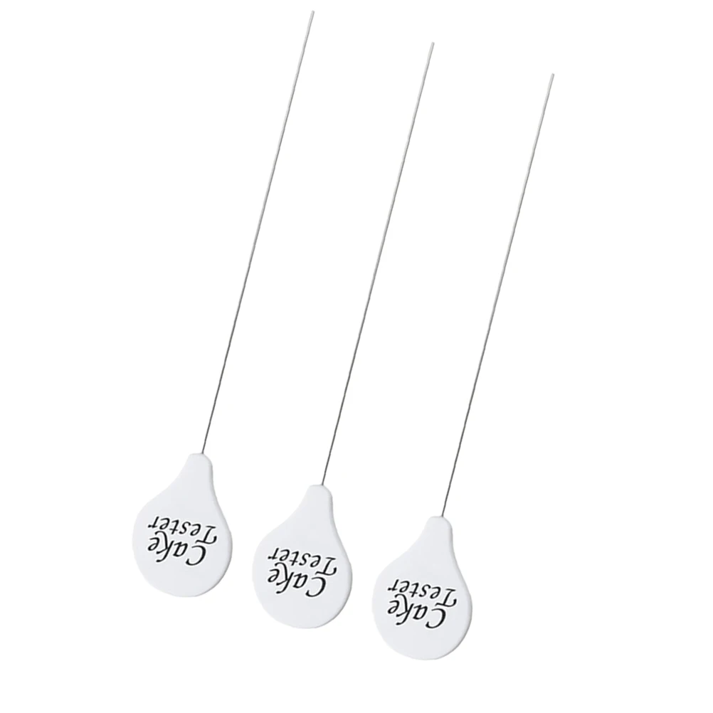 

3pcs Cake Tester Stainless Steel Baking Tool Needle Washable Non Damage Cupcake Bread Kitchen Accessories Cake Test Pin