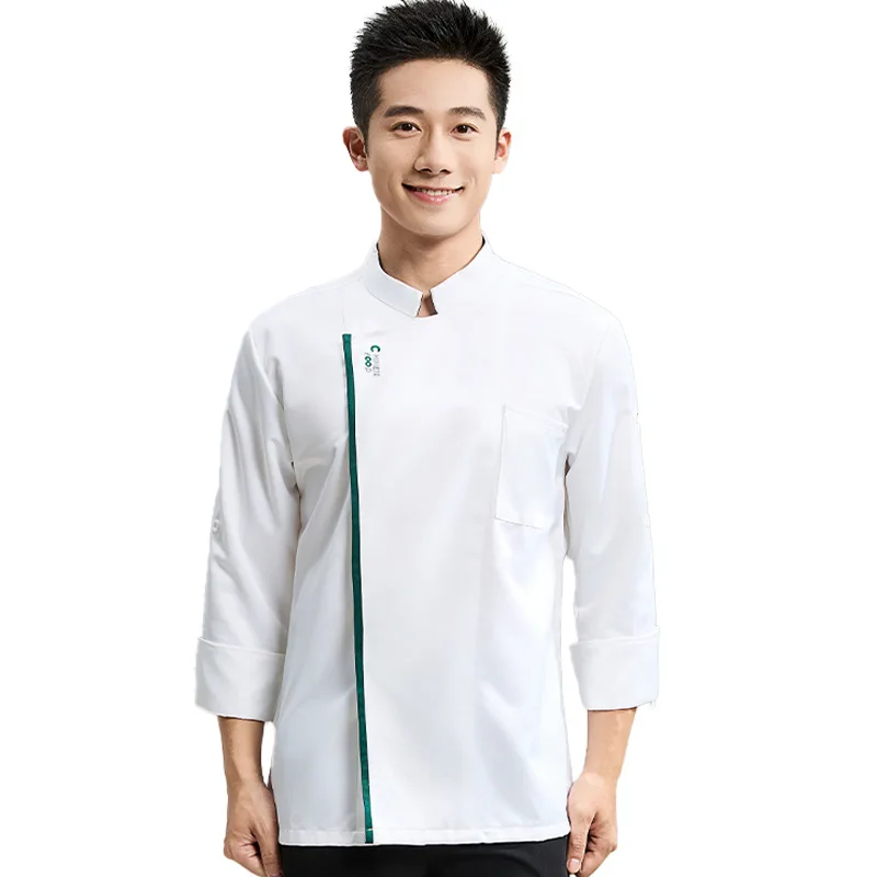 

Adjustable Sleeve Breathable Chef's Uniform for Kitchen Workwear for Hotel Back-of-House Bakery Chef's Clothing for Cafeterias