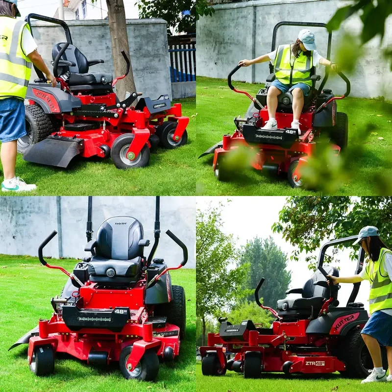 Crusher Professional Commercial Zero-Turn Mower 48-inch Cutting Deck Ideal for Park and Landscape Maintenance