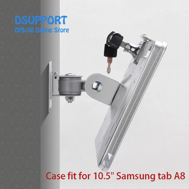 Fit for Samsung galaxy TAB A8 10.5 inch (2021)  Wall mount Aluminum Alloy Tablet PC wall mounted Anti Theft design Display Stand