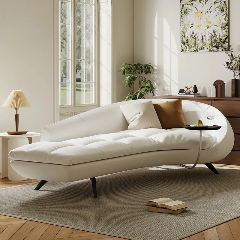 Simple small sofa guest bedroom lazy double lazy wind small apartment curved sofa