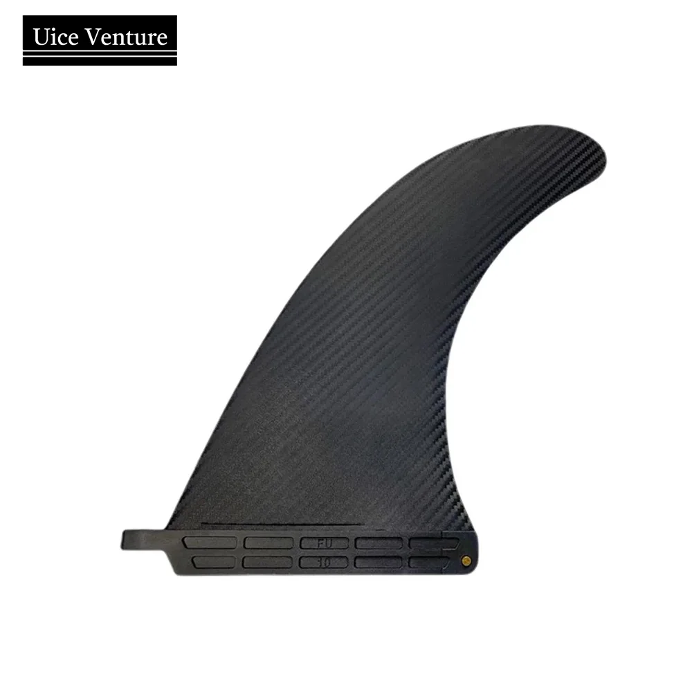 

10'' Plastic Surf Fin Single Fin SUP Single Center Fin Carbon Surface With Screw SUP Paddle Board Accessory