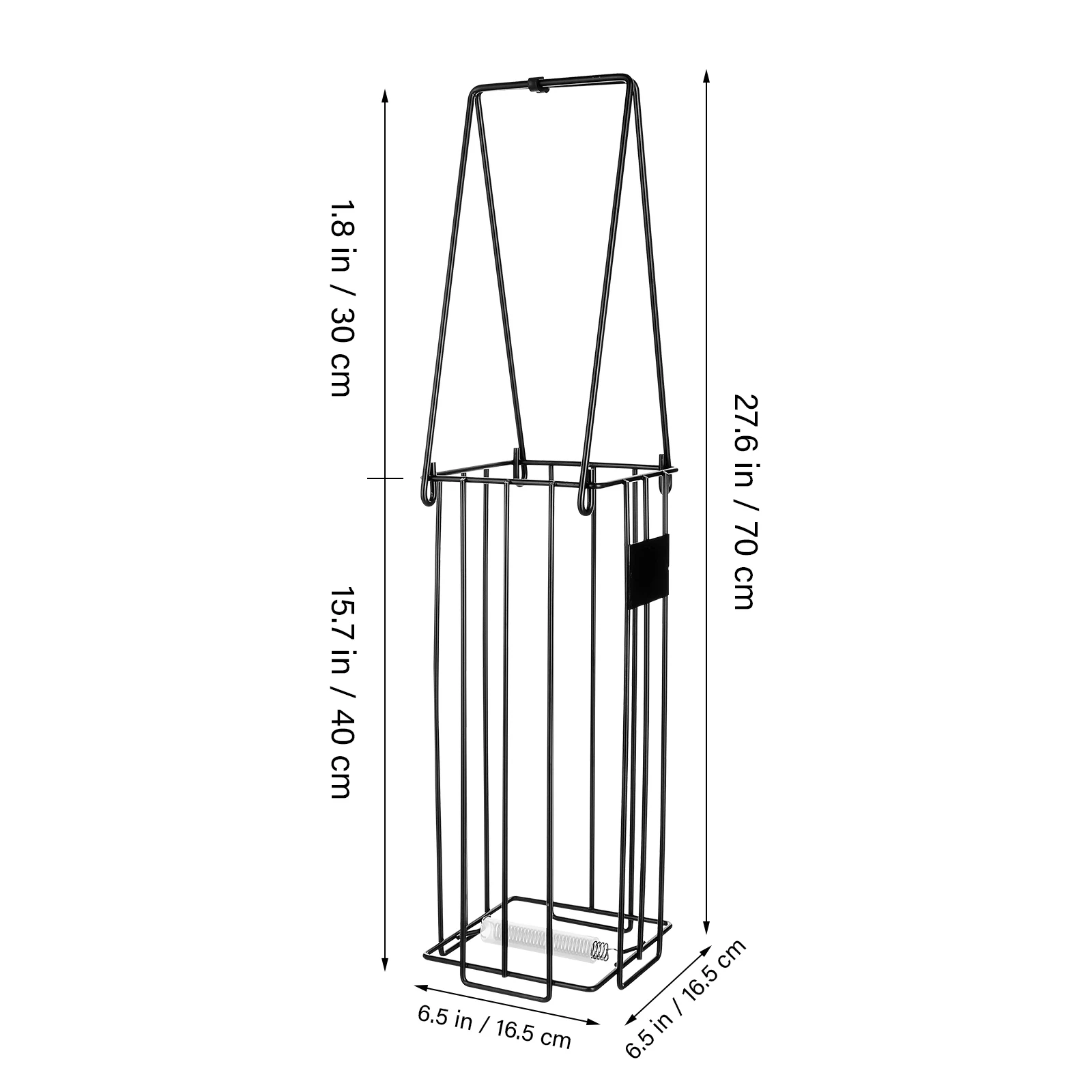 

Portable Tennis Ball Pickup Basket Sturdy Steel Construction Efficient Ball Retriever Pickleball Holder For Court Storage