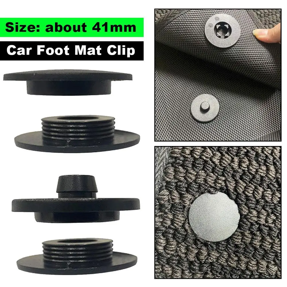 1 Set Car Floor Mat Caret Clips Universal Retention Fixing For Holders Grips Clamps Floor Holders Carpet Non-slip Fastener Clips