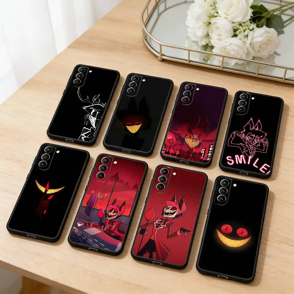 

H-HazbinS H-Hotels AlastorS Phone Case For Samsung S25,24,23,22,30,21,10,9,Ultra,Plus,Lite,FE,4,5 G Soft Black Case