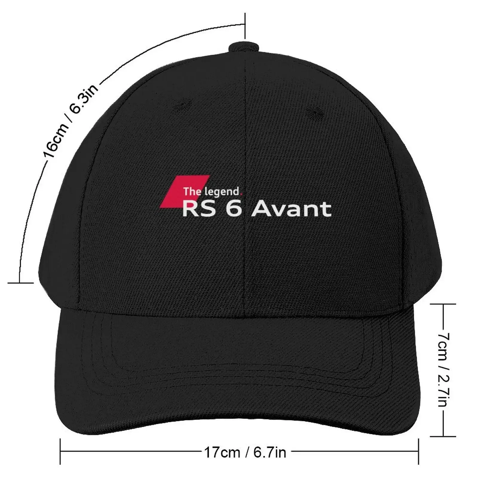 RS 6 Avant The Legend. Dark Baseball Cap Icon Beach Bag Caps Women Men's