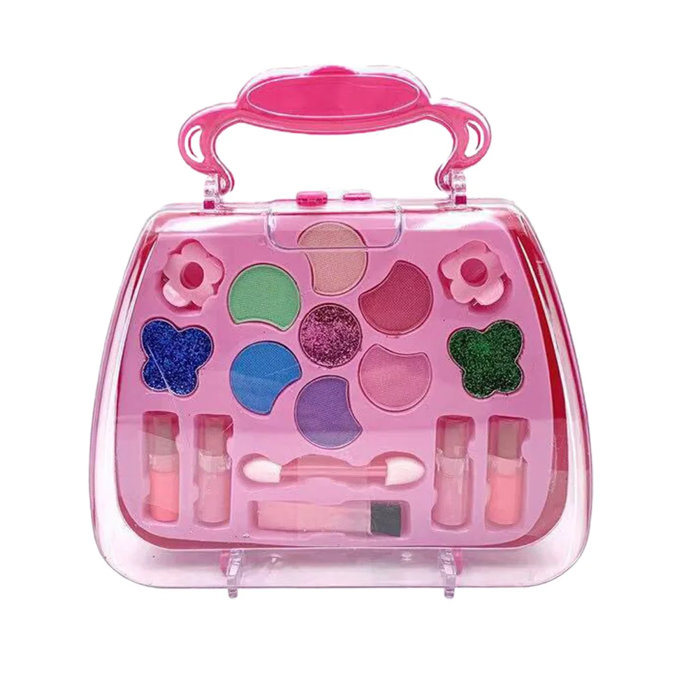 1 set di scatole regalo per strumenti per trucco per ragazze, set sicuro per bambini, feste, cosplay, borsa interattiva genitore-figlio, giocattolo per cosmetici
