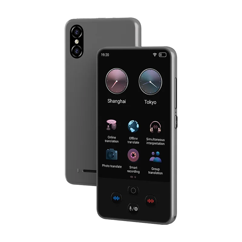 S85 프로 언어 번역기 4인치 138개 언어 음성 비디오 녹음 번역 오프라인 번역 8GB 2000mAh