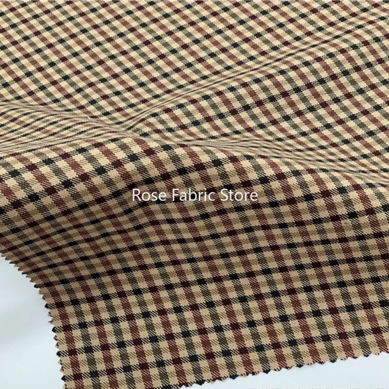 1 Meter TR plaid fabric, colorful morning sun plaid, men's and women's suit plaid fabric, plaid suit fabric.
