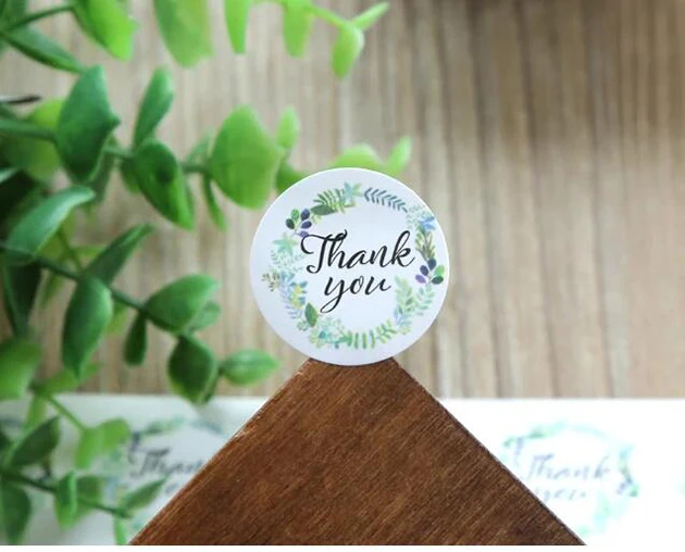 100pcs/lot Thank you Gift seal Stickers Thank you series stationery sticker Homemade bakery supplies Packing label (SS-1002)