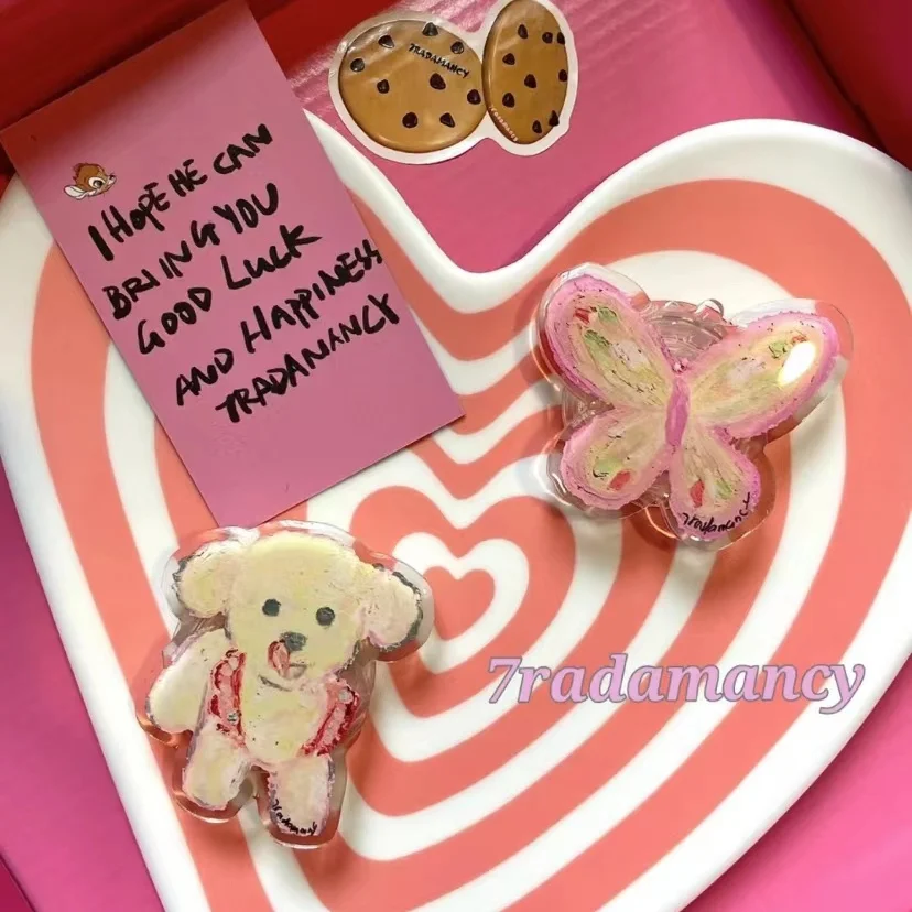 

Oil Painting Puppy Bow Foldable Phone Holder ,for IPhone Samsung Support Socket Pocket Grip Tok Bracket Stand