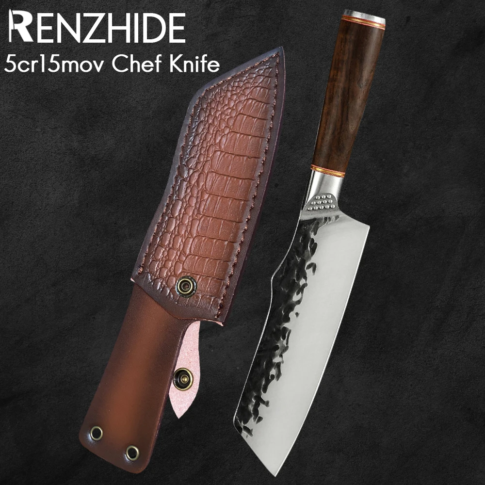 RZD Chef Cooking Paring Knife Cover Sheath Santoku Fruit Slicing Utility Meat Camping Hiking Survival Tool Accessory