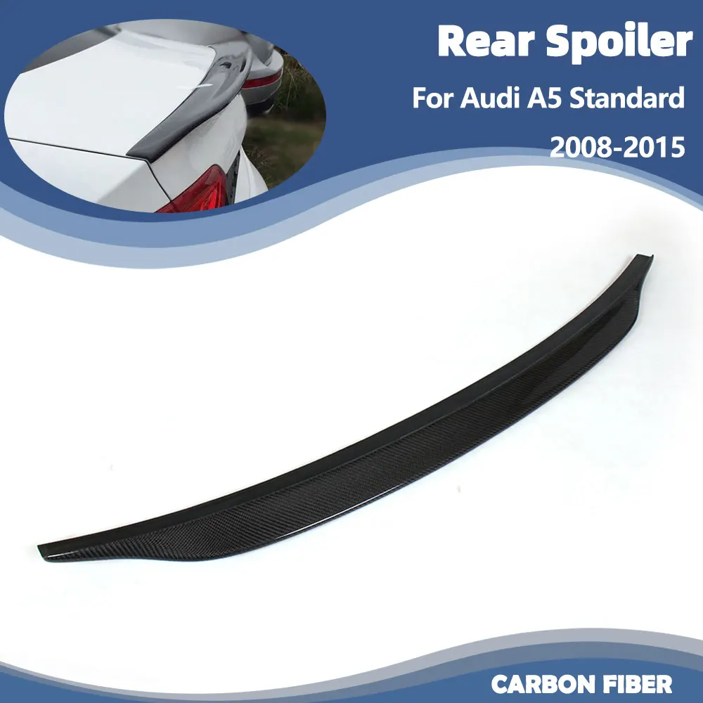 

Автомобильный задний спойлер багажника для Audi A5 Standard Coupe, 2-дверный только 2008-2015, спойлер заднего крыла из углеродного волокна/FRP, не для S5 Sline