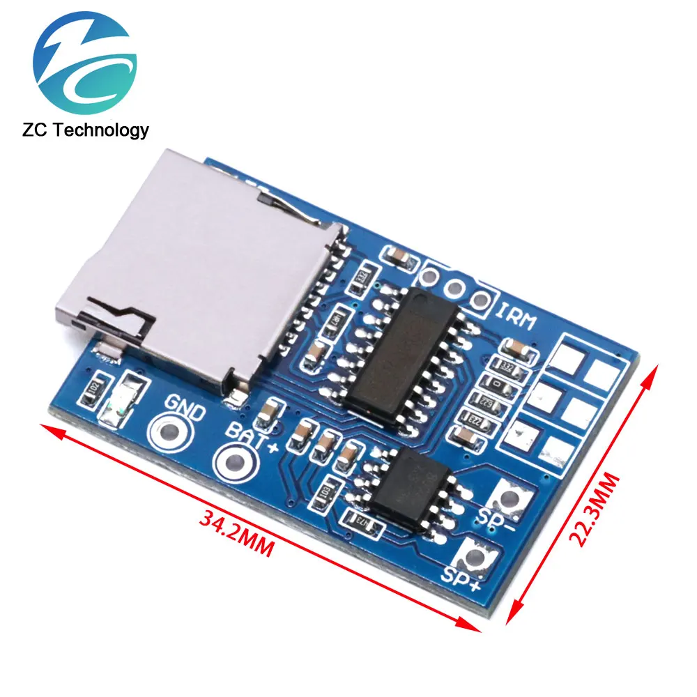 1PCS GPD2846A TF Card MP3 Decoder Board 2W Amplifier Module for Arduino GM Power Supply Module